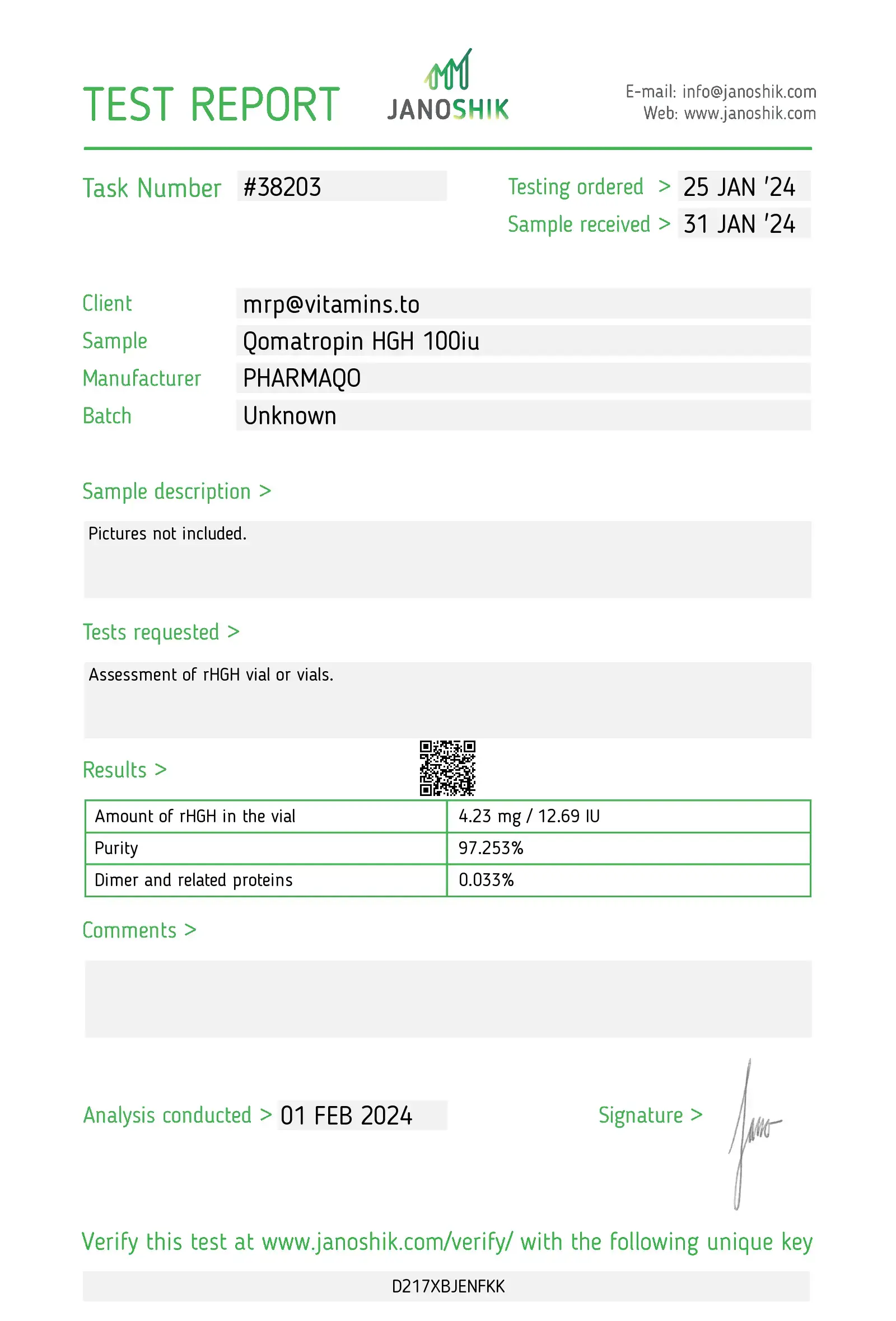 Qomatropin HGH 100iu – Pharmaqo Labs - Image 2